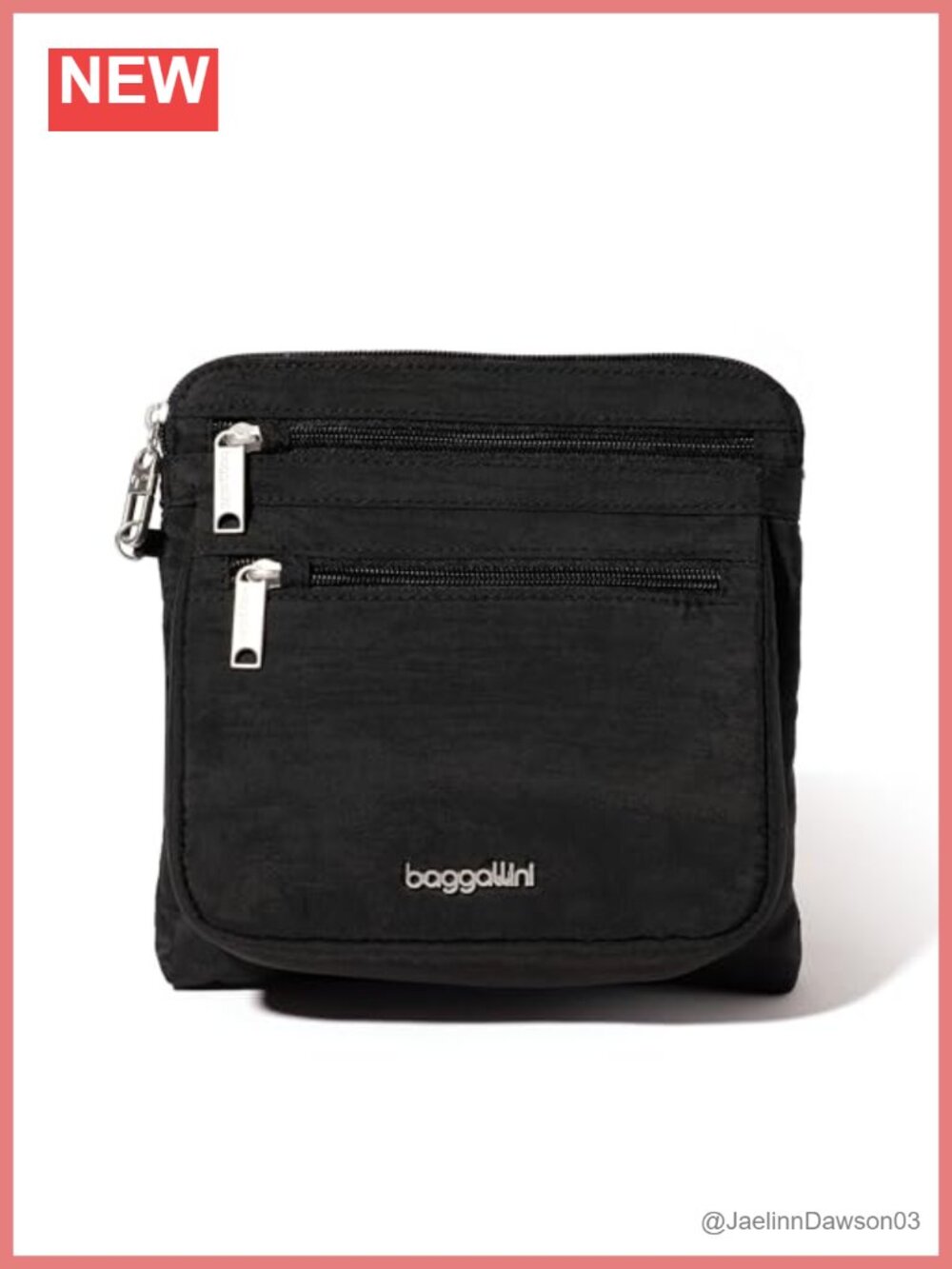 Anti-Theft Crossbody Bag with RFID Protection, Cut-Resistant Strap, Locking